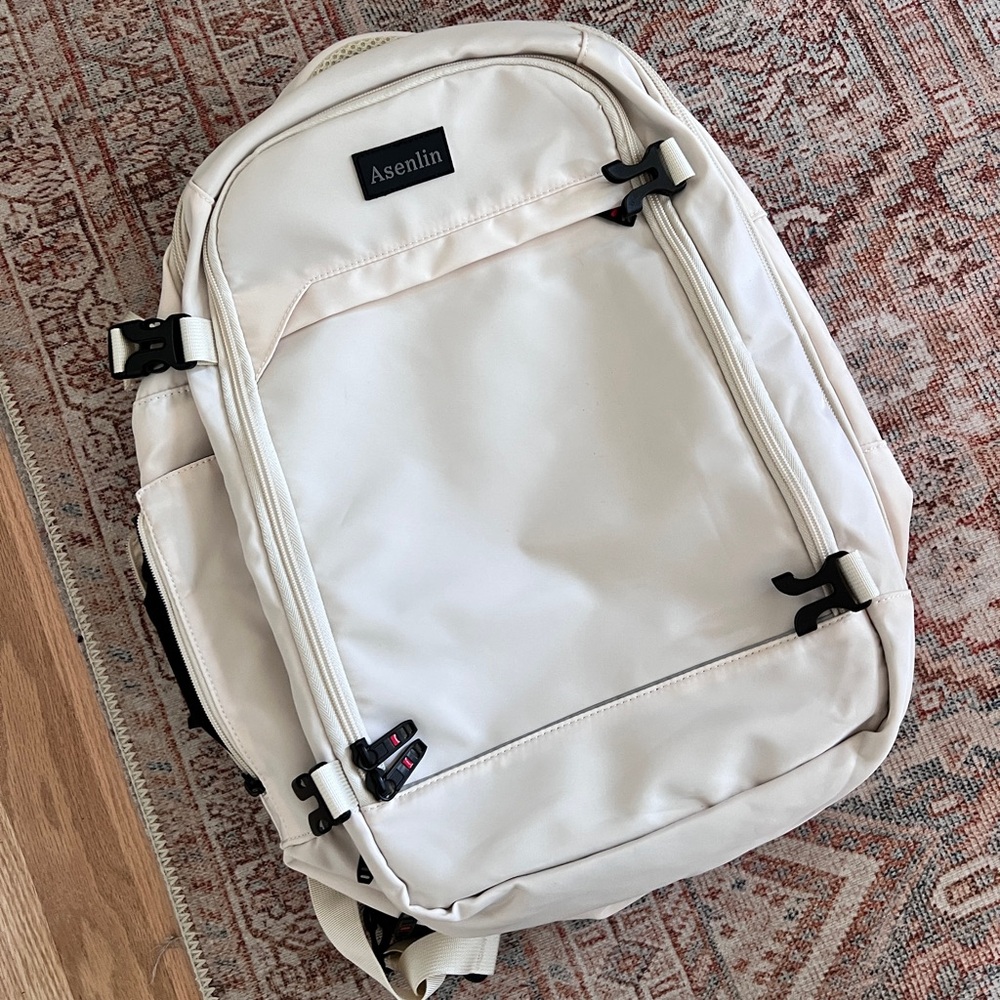 Anselin 40L Backpack in White For Your Best Travel Buddy